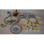 Various ceramics including blue & white tureens etc