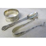 Silver napkin ring Sheffield 1884,