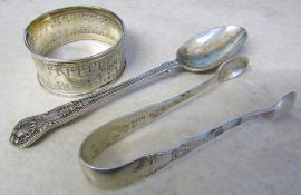 Silver napkin ring Sheffield 1884,