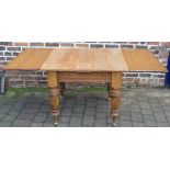 Victorian draw leaf table L 185 cm W 100 cm