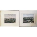David N Robinson collection - 7 unframed hand coloured plates from J W Wilson's Sketches of Louth