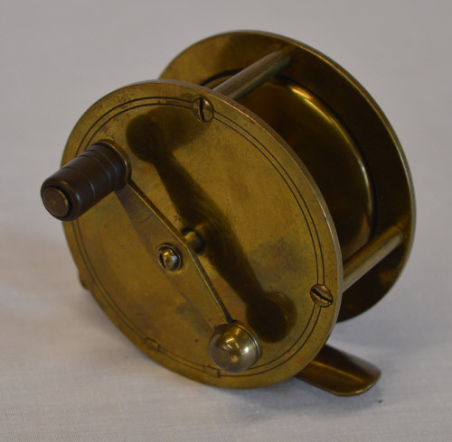 All brass drum fishing reel,