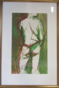 Study of a standing nude by D R Adamson signed D.R.