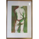 Study of a standing nude by D R Adamson signed D.R.