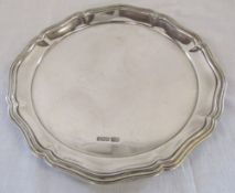 Small silver salver Sheffield 1912 maker Harry Atkin (Atkin Bros) D 21.5 cm weight 9.