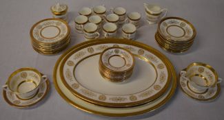 Coalport 'Lady Anne' approx 41 piece coffee / dinner service and a similar large Royal Doulton meat