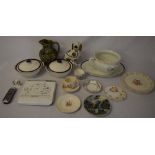 Various ceramics including two tureens, chamber pot,