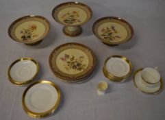 Various ceramics including Limoges GD cake stands / comports and plates (AF - some chipped) and