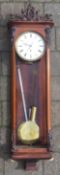 Vienna regulator wall clock with box wood stringing,