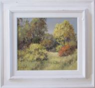 Oil on board 'Autumn tints' by Baz East (b.