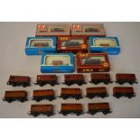 7 Lima/Airfix boxed wagons and various loose Tri-Ang wagons