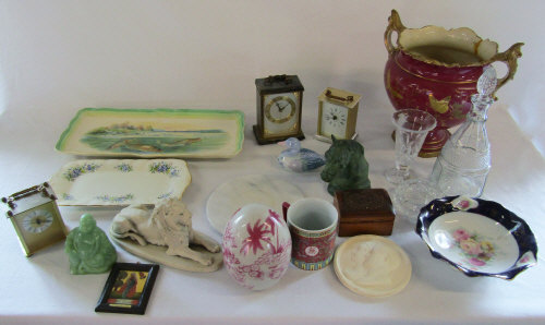 Assorted ceramics, glassware,