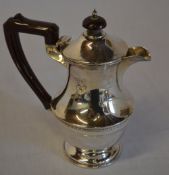 Silver coffee pot, Birmingham 1933, total approx weight 13.