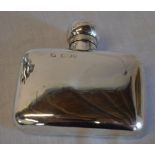 Silver hip flask, London 1894, total approx weight 2.