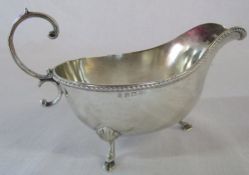 Silver sauce boat Birmingham 1919 weight 4.