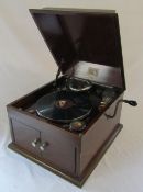 HMV 'Model 103' no 4 Gramophone with records