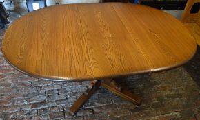 Ercol table with scratches to leaf