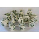 Selection of Masons Ironstone ceramics 'Chartreuse' pattern