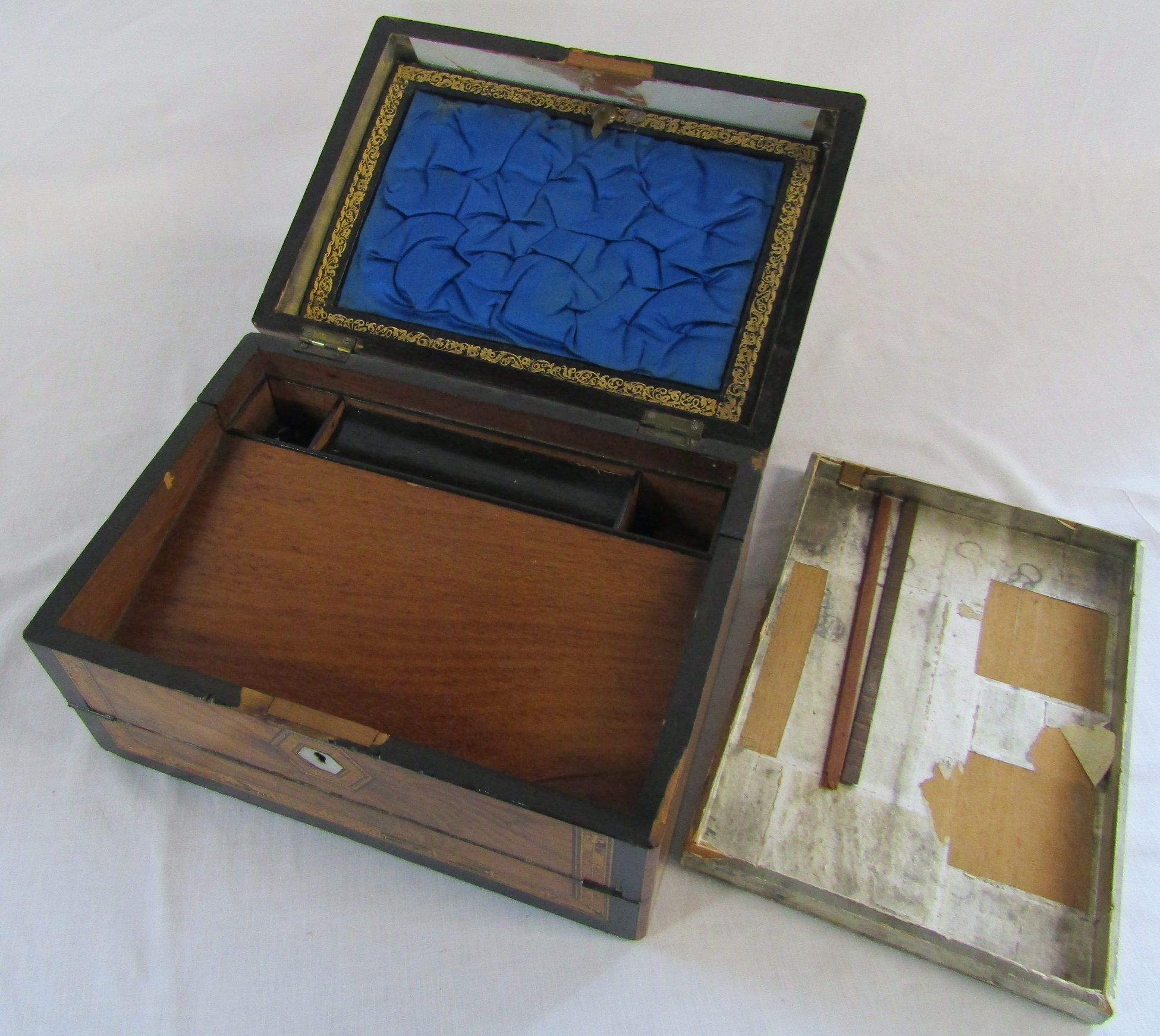 Victorian writing box (af) - Image 2 of 3