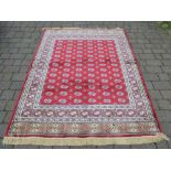 Cashmere red ground Bokhara carpet 230x160cm