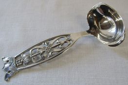 Norwegian 830S silver serving or sauce ladle by Magnus Aase weight 1.