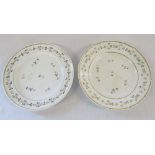 2 early 19th century Crown Derby plates D 20 cm