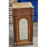 Late Victorian mirror front cabinet