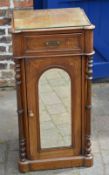 Late Victorian mirror front cabinet