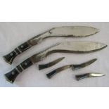 2 Ghurka kukri knives