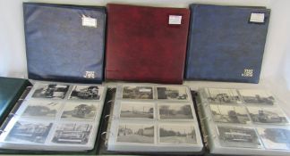 6 large postcard albums of mainly photographs relating to Trams / Tram Companies of the United