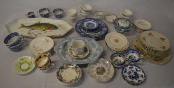 Quantity of mixed ceramics including Spode Italian