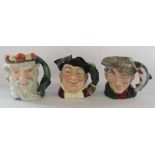 3 large Royal Doulton character jugs - Mine Host,