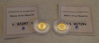 2008 Queen Victoria British History 24ct gold encapsulated coin, total approx weight 0.