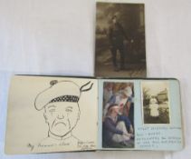 WWI Autograph book of Violet Hurdman (Willoughby) WWI nurse - autographs all entered by her sick