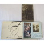 WWI Autograph book of Violet Hurdman (Willoughby) WWI nurse - autographs all entered by her sick