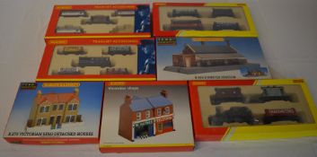 Hornby OO gauge boxed accessories including Victorian houses & shops,