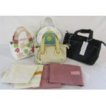 4 ladies handbags with dust covers inc Radley & Lilley and Skinner
