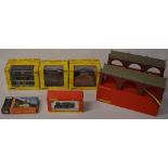 3 Scenix OO gauge model buildings, Hornby 'Smokey Joe' locomotive,