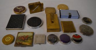 Approx 17 good quality powder compacts