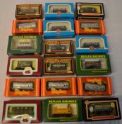 18 boxed model railway wagons including Mainline & Airfix