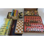 Assorted chess sets,