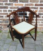 Edwardian corner chair