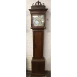 Georgian 30 hour longcase clock with chain driven mechanism & painted dial Nixon Bridgwater with