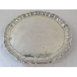 Silver salver Sheffield 1920 'Presented to R A Raphael by the employees of The Mirrlees Watson Co