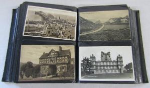 Postcard album of approximately 200 card mainly early 20th century French and English