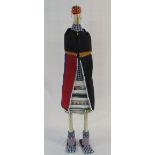 Large African Ndebele doll H 112 cm