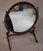 Round toilet mirror