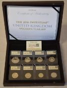 2016 DateStamp eight cupro-nickel specimen coin set,