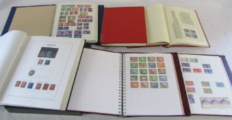 6 stamp albums - one album containing penny black,