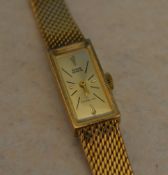 Gold plated 'Emka Geneve' wristwatch